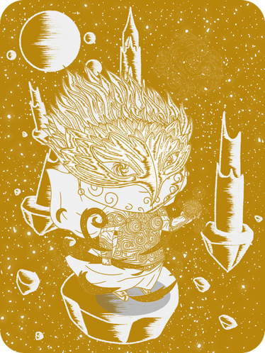 Galaxies bend, not from fear, but to greet the one who held them together when the void tried to erase them.